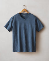 Men S Premium Slub V Neck Tee Dark