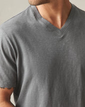 Men S Premium Slub V Neck Tee Monument