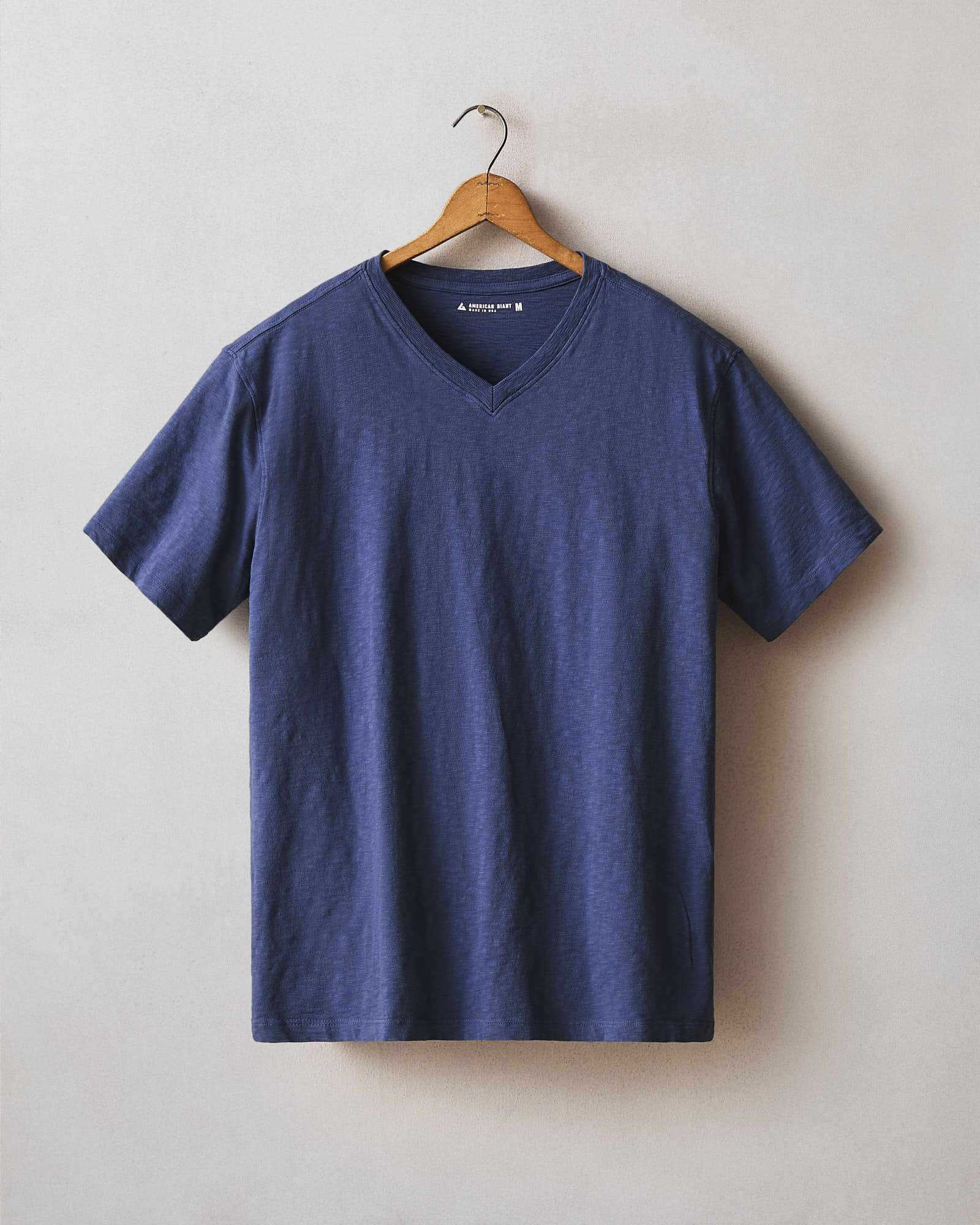Men S Premium Slub V Neck Tee Patriot