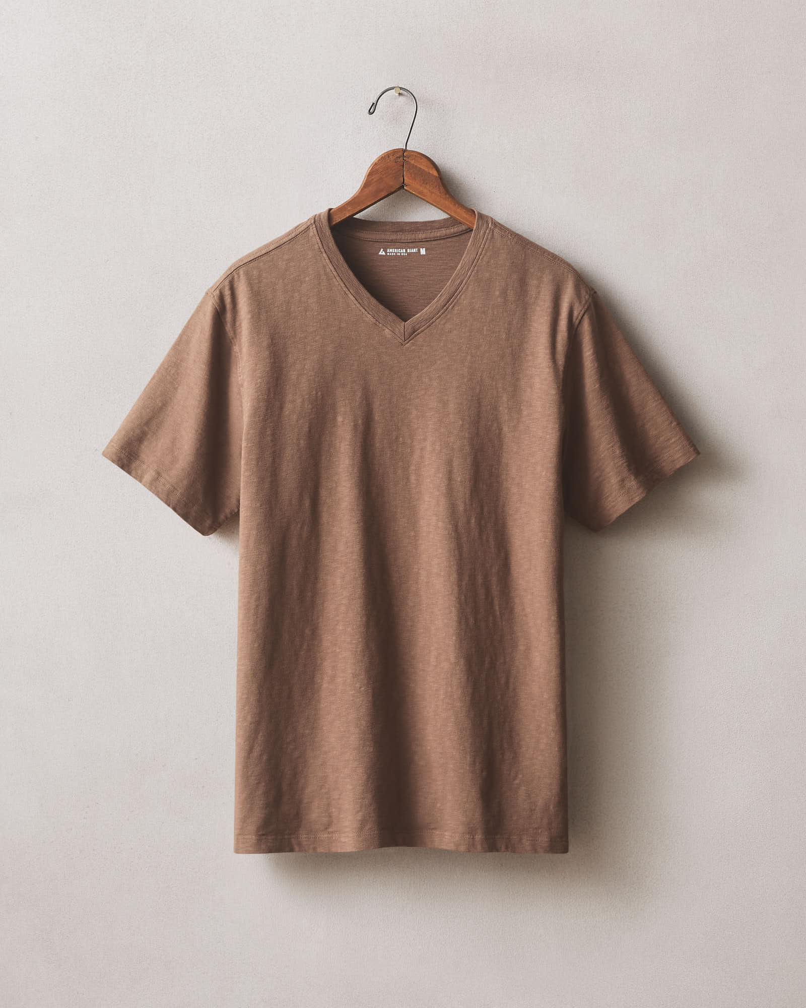 Men S Premium Slub V Neck Tee Soft Silt