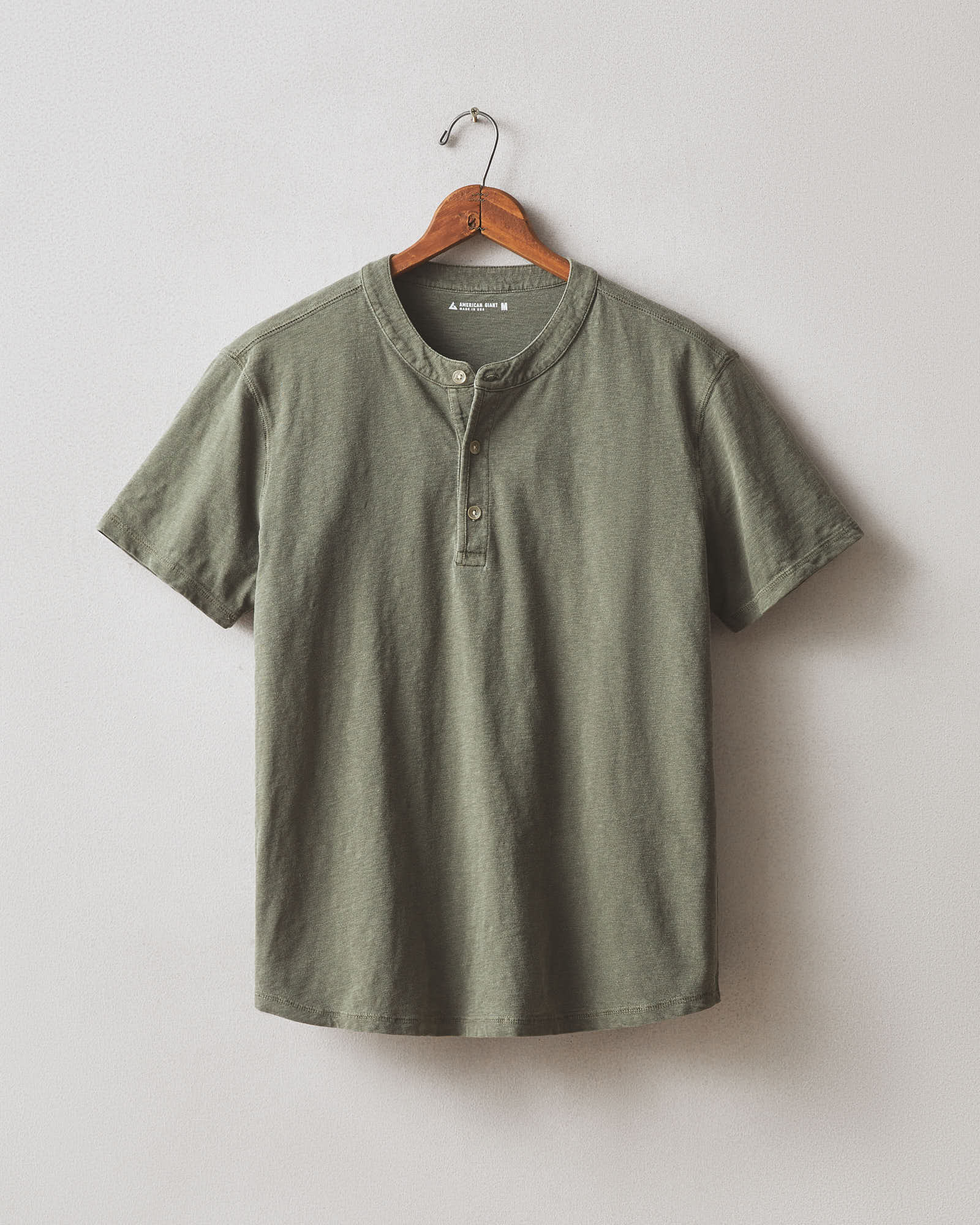 Men S Broken In Premium Slub Henley Washed