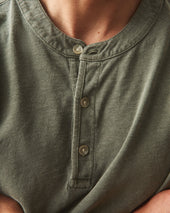 Men's Broken-In Premium Slub Henley - Washed Olive