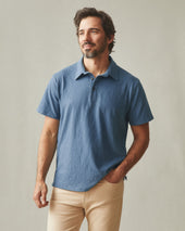 Men S Premium Slub Polo Dark