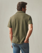 Men S Premium Slub Polo Deep