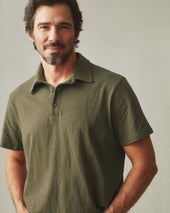 Men S Premium Slub Polo Deep