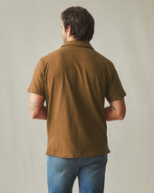 Men S Premium Slub Polo Tapenade