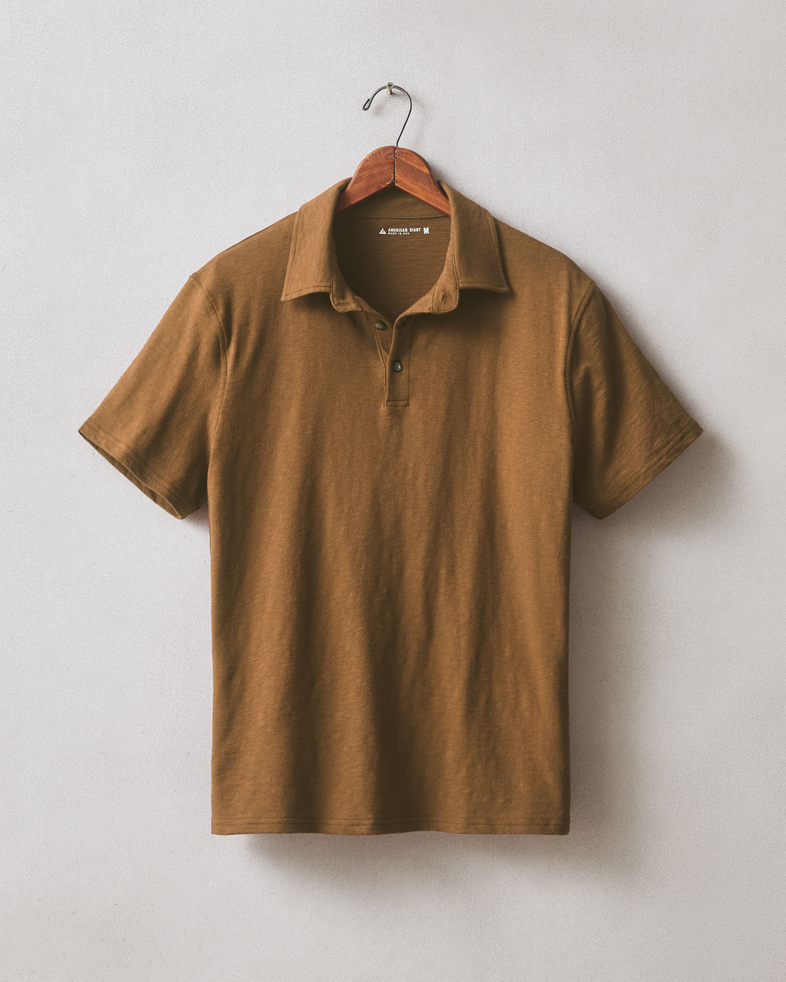 Men S Premium Slub Polo Tapenade