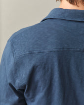 Men S Premium Slub Button Up Long Sleeve Dark