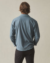 Men S Premium Slub Button Up Long Sleeve Stormy Weather