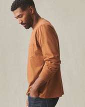 Men S Long Sleeve Pocket Tee Tortoise Shell
