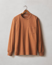 Men S Long Sleeve Pocket Tee Tortoise Shell