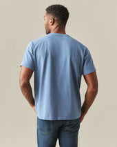 Men S Midweight Tee Moonlight Blue