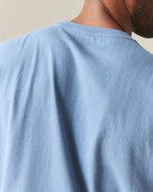 Men S Midweight Tee Moonlight Blue