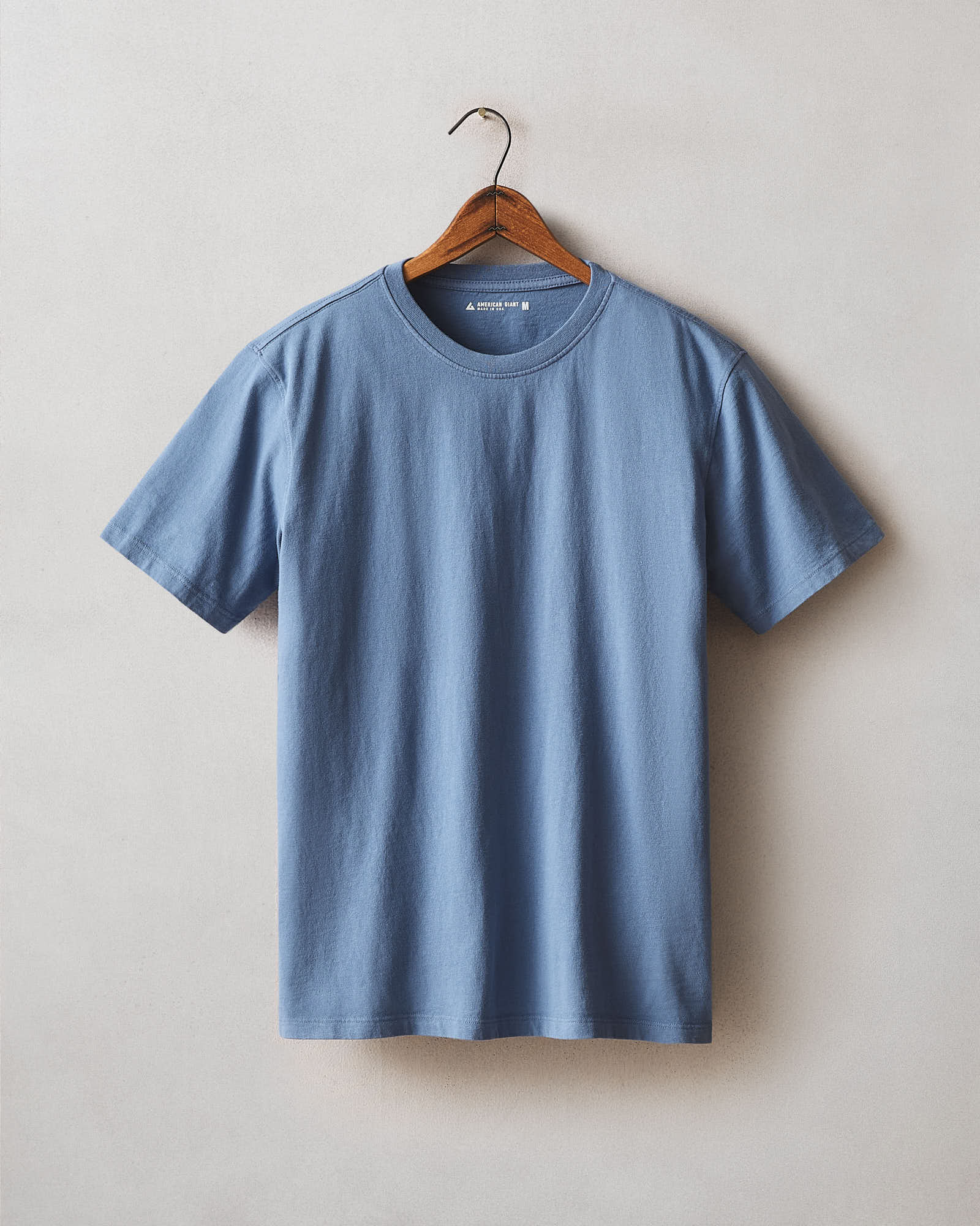 Men S Midweight Tee Moonlight Blue
