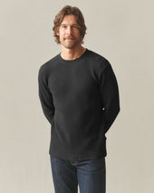 Men S Waffle Long Sleeve Crew