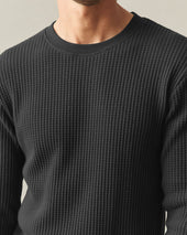 Men S Waffle Long Sleeve Crew