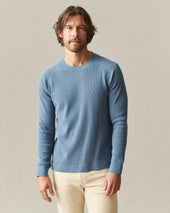 Men S Thermal Long Sleeve Crew Tee Bluefin