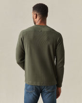 Men S Thermal Long Sleeve Crew Tee Loden