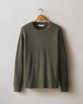 Men S Thermal Long Sleeve Crew Tee Loden