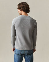 Men S Thermal Long Sleeve Crew Tee Sharkskin