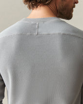 Men S Thermal Long Sleeve Crew Tee Sharkskin