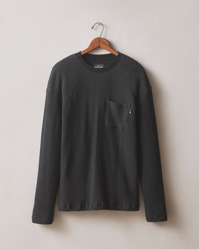 Men S Waffle Pocket Long Sleeve
