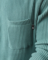 Men S Waffle Pocket Long Sleeve Pine