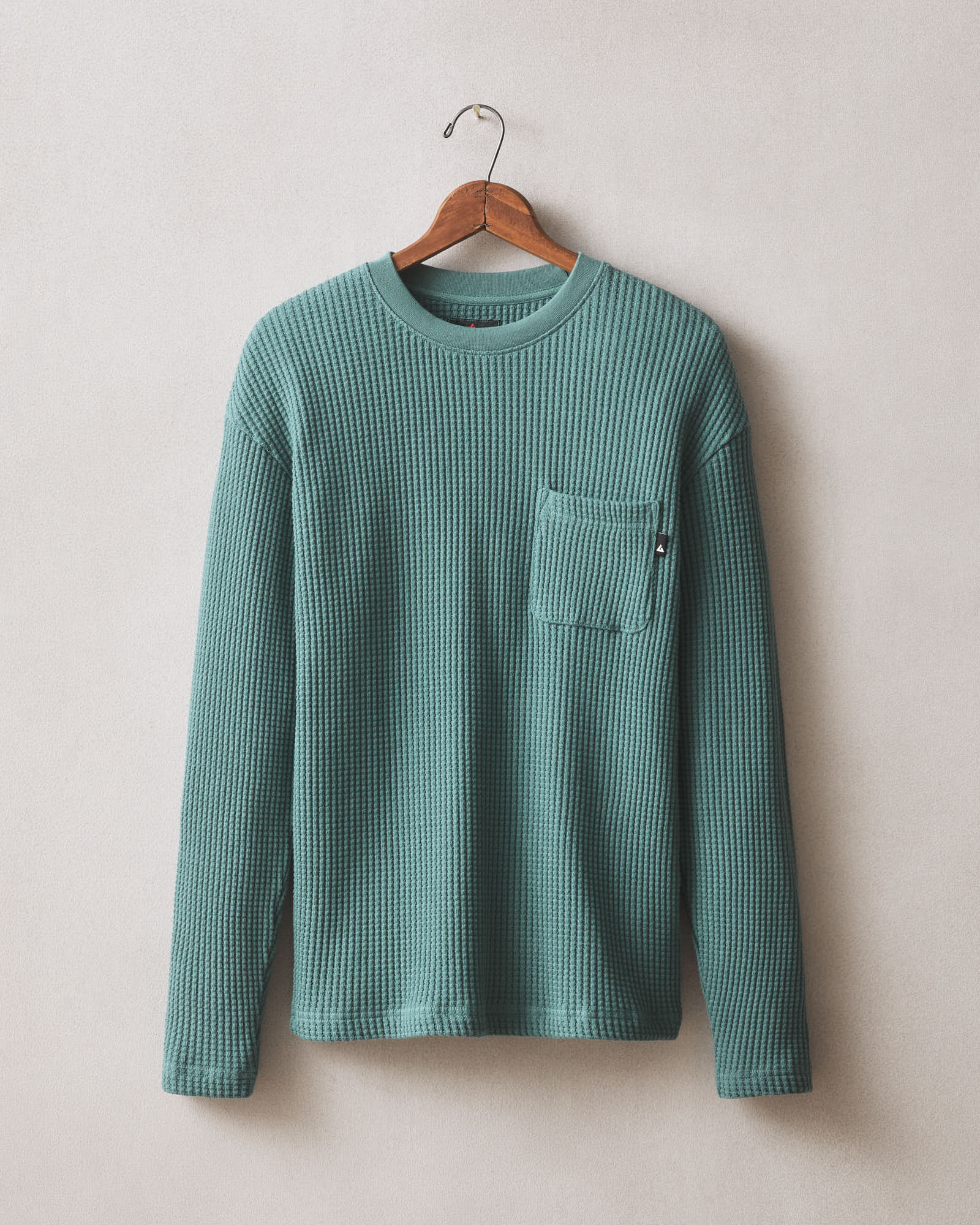 Men S Waffle Pocket Long Sleeve Pine