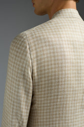 Natural Color Linen Wool and Silk Marechiaro Blazer