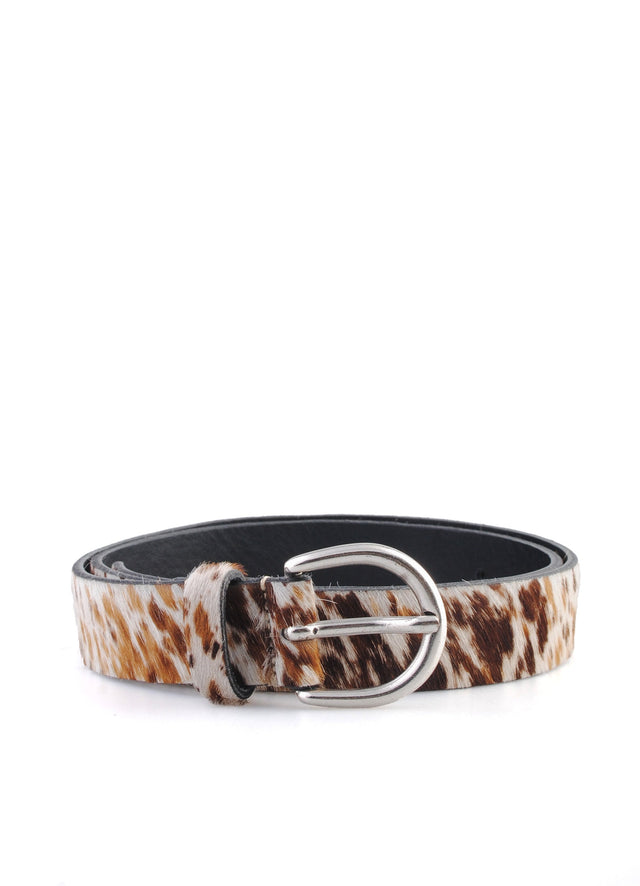 M2416 | Pony Leather Belt | Multi Cow Pony