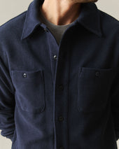 Men S French Terry Twill Shacket Dress