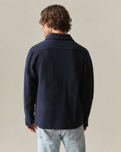 Men S French Terry Twill Shacket Dress