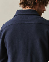 Men S French Terry Twill Shacket Dress