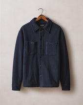 Men S French Terry Twill Shacket Dress