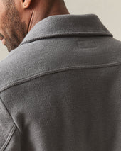 Men S French Terry Twill Shacket Thunderstorm