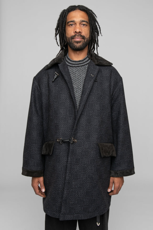 Uraji Jute Coat Damask Monitaly