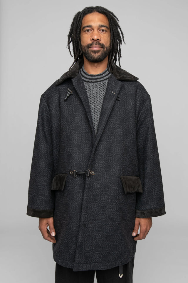 URAJI JUTE COAT - Damask — MONITALY