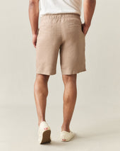 Men S Linen Shorts Cocoa Creme