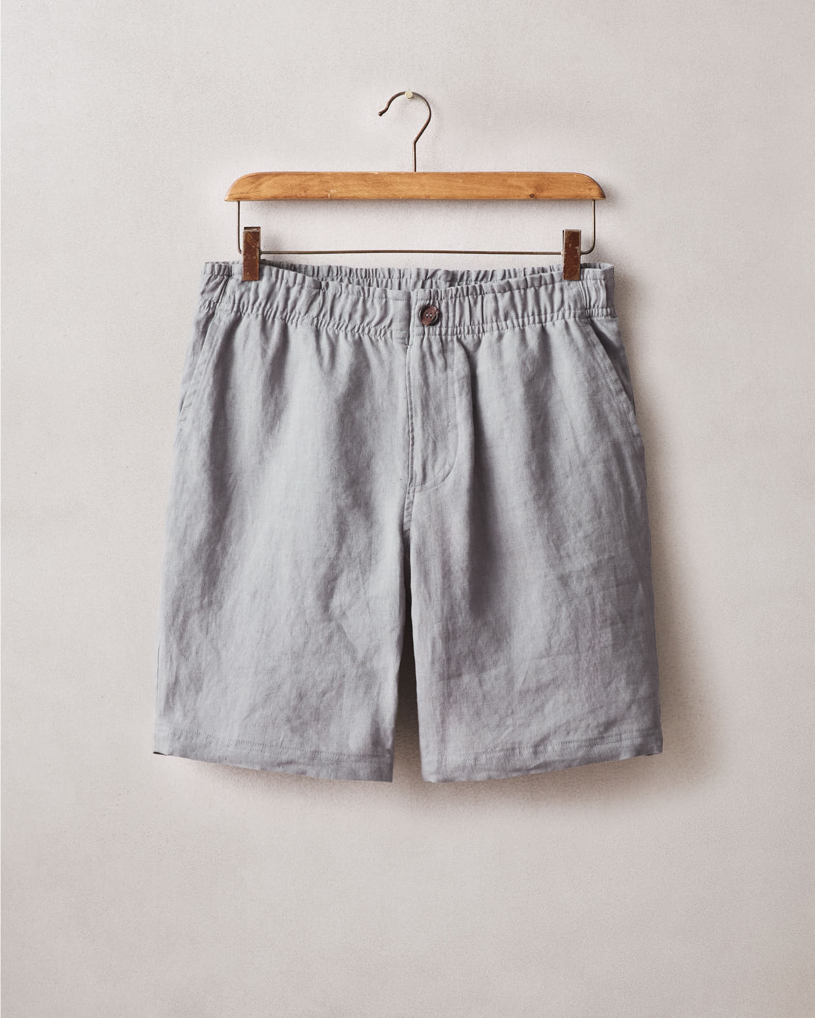 Men S Linen Shorts Grey