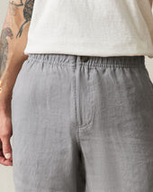 Men S Linen Shorts Grey