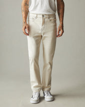 Men's Roughneck Pant Straight Contrast Stitch - PFD Natural