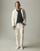 Men's Roughneck Pant Straight Contrast Stitch - PFD Natural