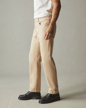 Men's Roughneck Pant Straight Contrast Stitch - Toasted Sesame