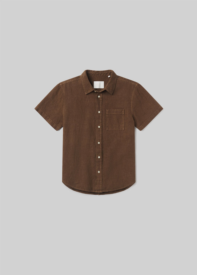 Short Sleeve Pocket Cairo Shirt in Kelp