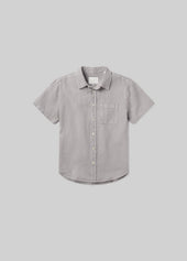 Short Sleeve Pocket Cairo Shirt in Stone Grey