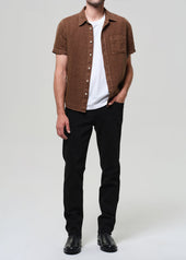 Short Sleeve Pocket Cairo Shirt in Kelp