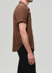 Short Sleeve Pocket Cairo Shirt in Kelp