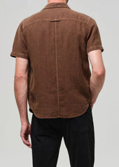 Short Sleeve Pocket Cairo Shirt in Kelp