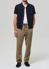 Short Sleeve Pocket Cairo Shirt in Navy