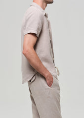 Short Sleeve Pocket Cairo Shirt in Wheat